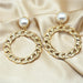 Bulk Jewelry Wholesale earring alloy fashion pearl earrings JDC-ES-xc091 Wholesale factory from China YIWU China
