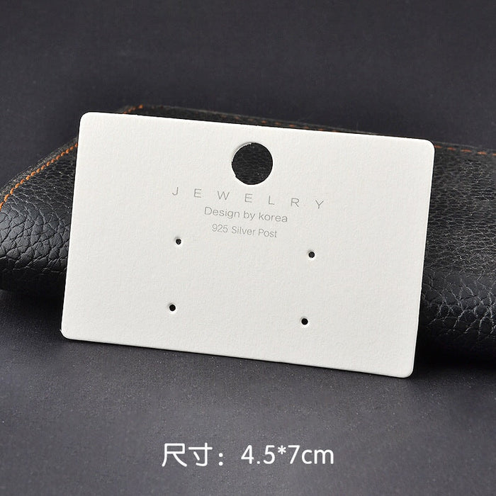 Wholesale earring cardboard PVC card 100 pcs Jewelry packaging JDC-JP-WQ001 Jewelry packaging JoyasDeChina 4.5*7 530g Card-100PCS Wholesale Jewelry JoyasDeChina Joyas De China