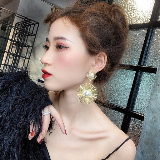 Bulk Jewelry Wholesale earring geometric pearl alloy earrings JDC-ES-xc163 Wholesale factory from China YIWU China