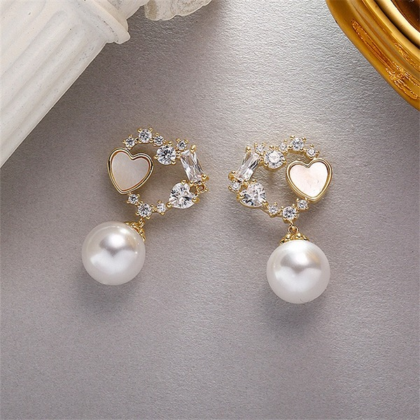 Bulk Jewelry Wholesale Earrings 925 silver needle high-grade pearl earringsJDC-ES-xc106 Wholesale factory from China YIWU China
