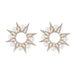 Wholesale earrings 925 silver needle octagonal star pearl JDC-ES-xc296 Earrings JoyasDeChina Golden Wholesale Jewelry JoyasDeChina Joyas De China