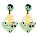 Wholesale Earrings Acrylic acetate sheet geometric green JDC-ES-JJ044 Earrings JoyasDeChina 54996 Wholesale Jewelry JoyasDeChina Joyas De China