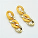 Wholesale Earrings acrylic plastic long silver needle JDC-ES-xc004 Earrings JoyasDeChina Yellow Wholesale Jewelry JoyasDeChina Joyas De China
