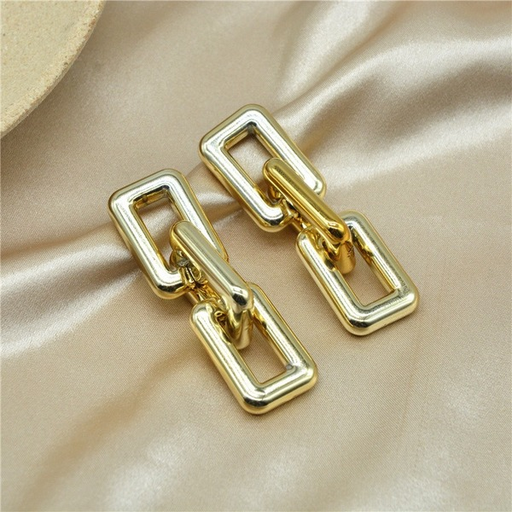 Bulk Jewelry Wholesale Earrings acrylic tassel geometric hollow out silver needleJDC-ES-xc053 Wholesale factory from China YIWU China