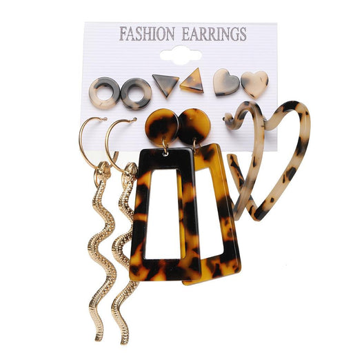 Bulk Jewelry Wholesale Earrings Amber Acetate Plate Snake JDC-ES-F558 Wholesale factory from China YIWU China