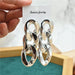 Wholesale earrings are 100-gram icing gold silver JDC-ES-xc156 Earrings JoyasDeChina silvery Wholesale Jewelry JoyasDeChina Joyas De China