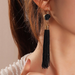 Bulk Jewelry Wholesale Earrings Black long tassel JDC-ES-e175 Wholesale factory from China YIWU China