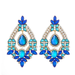 Bulk Jewelry Wholesale Earrings Blue alloy diamond geometry JDC-ES-JJ049 Wholesale factory from China YIWU China