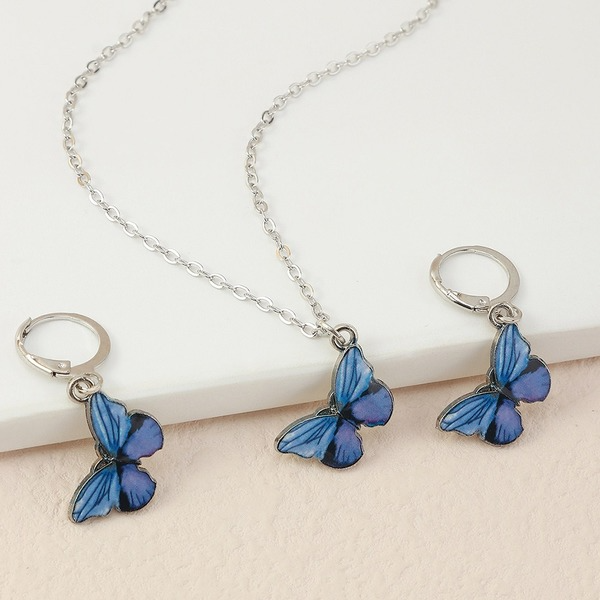 Bulk Jewelry Wholesale Earrings blue butterfly Alloy JDC-ES-e232 Wholesale factory from China YIWU China