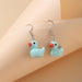 Wholesale Earrings Blue duck resin JDC-ES-F557 Earrings JoyasDeChina 54290 Wholesale Jewelry JoyasDeChina Joyas De China