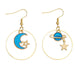 Wholesale Earrings Blue planet Alloy JDC-ES-F475 Earrings JoyasDeChina A05-02-31 Wholesale Jewelry JoyasDeChina Joyas De China