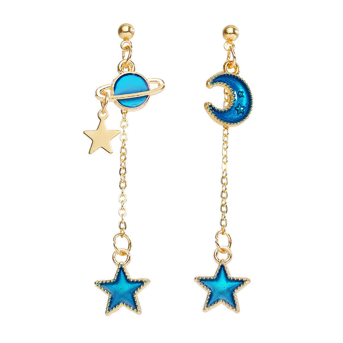 Wholesale Earrings Blue planet Alloy JDC-ES-F475 Earrings JoyasDeChina C17-01-22 Wholesale Jewelry JoyasDeChina Joyas De China