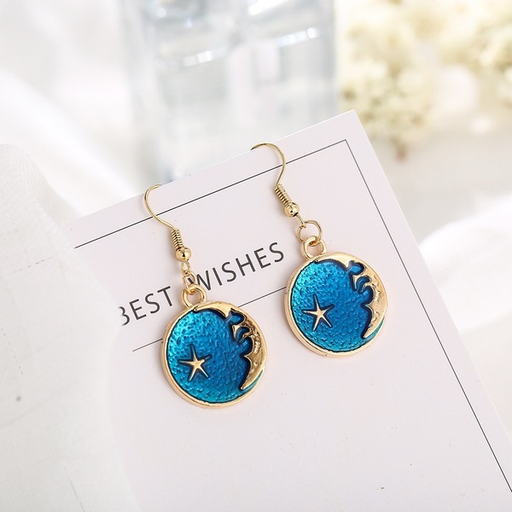 Bulk Jewelry Wholesale Earrings Blue starry planet Alloy JDC-ES-xy072 Wholesale factory from China YIWU China