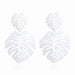 Wholesale earrings candy color romantic hollow leaf shape JDC-ES-xc043 Earrings JoyasDeChina white Wholesale Jewelry JoyasDeChina Joyas De China