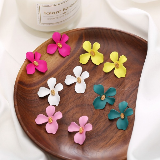 Bulk Jewelry Wholesale Earrings Candy-colored flowers Alloy JDC-ES-xy043 Wholesale factory from China YIWU China