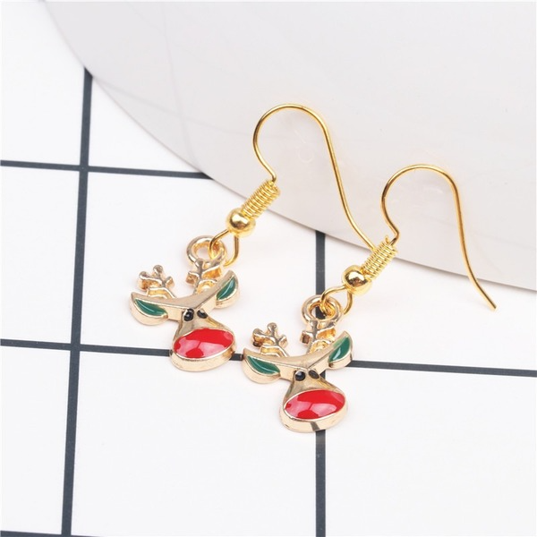 Bulk Jewelry Wholesale Earrings Christmas Golden elk Alloy JDC-ES-ML063 Wholesale factory from China YIWU China