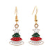 Bulk Jewelry Wholesale Earrings Christmas green tree Alloy JDC-ES-ML049 Wholesale factory from China YIWU China