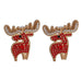 Wholesale Earrings Christmas Red elk drill Alloy JDC-ES-JJ175 Earrings JoyasDeChina red Wholesale Jewelry JoyasDeChina Joyas De China