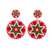 Bulk Jewelry Wholesale Earrings Christmas Red santa claus acrylic JDC-ES-ML047 Wholesale factory from China YIWU China