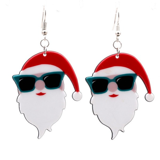 Bulk Jewelry Wholesale Earrings Christmas Red santa claus acrylic JDC-ES-ML050 Wholesale factory from China YIWU China