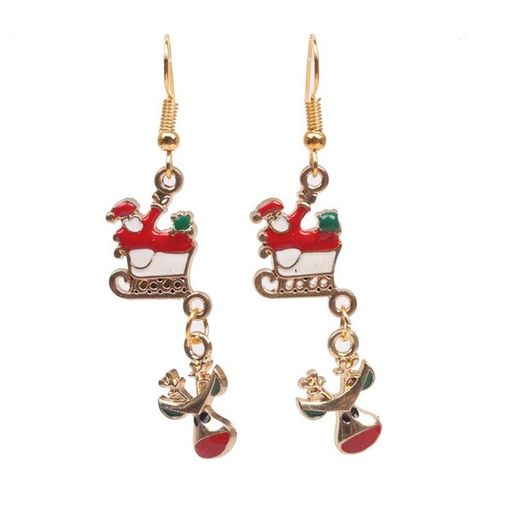 Bulk Jewelry Wholesale Earrings Christmas Red santa claus Alloy JDC-ES-ML052 Wholesale factory from China YIWU China