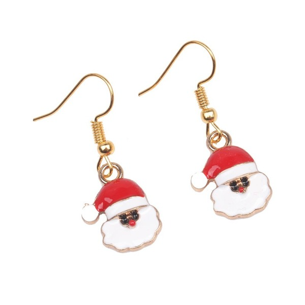 Bulk Jewelry Wholesale Earrings Christmas Red santa claus Alloy JDC-ES-ML053 Wholesale factory from China YIWU China
