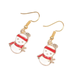 Bulk Jewelry Wholesale Earrings Christmas Red snowman Alloy JDC-ES-ML064 Wholesale factory from China YIWU China