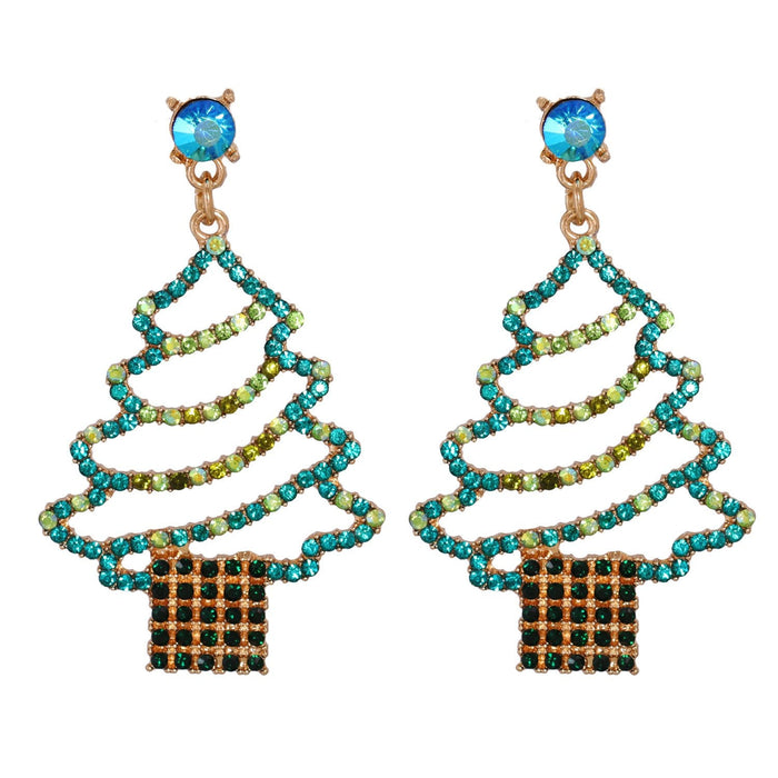 Wholesale Earrings Christmas tree green Alloy JDC-ES-JJ185 Earrings JoyasDeChina 54730 trees Wholesale Jewelry JoyasDeChina Joyas De China