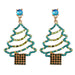 Wholesale Earrings Christmas tree green Alloy JDC-ES-JJ185 Earrings JoyasDeChina 54730 trees Wholesale Jewelry JoyasDeChina Joyas De China