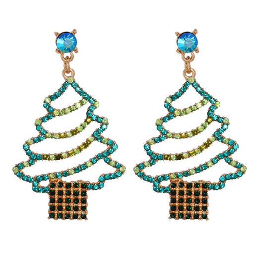 Bulk Jewelry Wholesale Earrings Christmas tree green Alloy JDC-ES-JJ185 Wholesale factory from China YIWU China