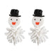 Wholesale Earrings Christmas White snowflake snowman rice beads JDC-ES-JJ174 Earrings JoyasDeChina snowman Wholesale Jewelry JoyasDeChina Joyas De China