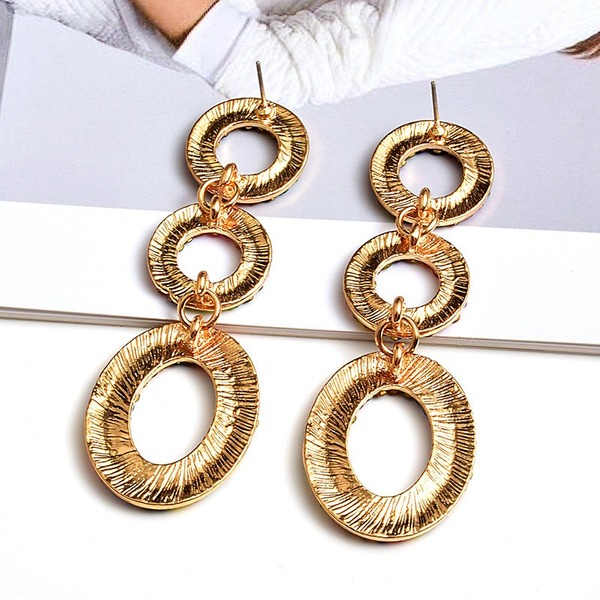 Wholesale Earrings Circle diamond Alloy JDC-ES-SK013 Earrings JoyasDeChina Wholesale Jewelry JoyasDeChina Joyas De China
