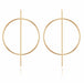 Wholesale earrings circle hollow strips JDC-ES-xc064 Earrings JoyasDeChina Golden Wholesale Jewelry JoyasDeChina Joyas De China