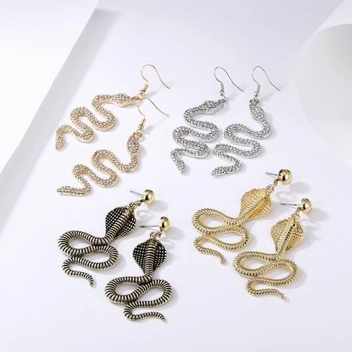 Bulk Jewelry Wholesale Earrings color alloy Creative snake animal JDC-ES-yn008 Wholesale factory from China YIWU China