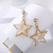 Bulk Jewelry Wholesale Earrings Color alloy female shell star inlaid with diamond resin JDC-ES-yn003 Wholesale factory from China YIWU China
