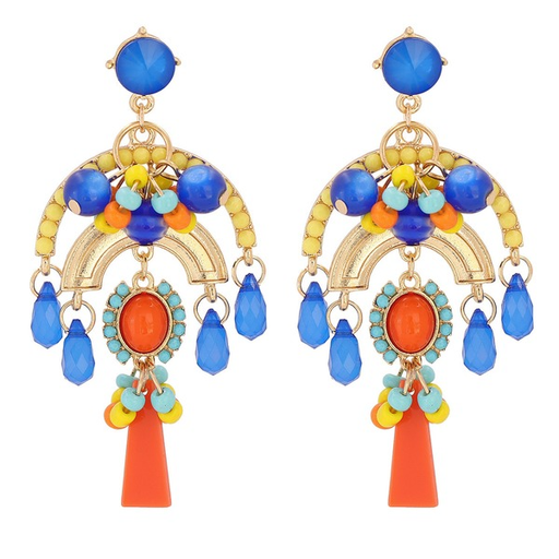 Bulk Jewelry Wholesale Earrings Color diamond tassel Alloy JDC-ES-JJ114 Wholesale factory from China YIWU China