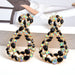 Wholesale Earrings Color oval Alloy JDC-ES-SK012 Earrings JoyasDeChina black Wholesale Jewelry JoyasDeChina Joyas De China