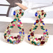 Wholesale Earrings Color oval Alloy JDC-ES-SK012 Earrings JoyasDeChina Color Wholesale Jewelry JoyasDeChina Joyas De China