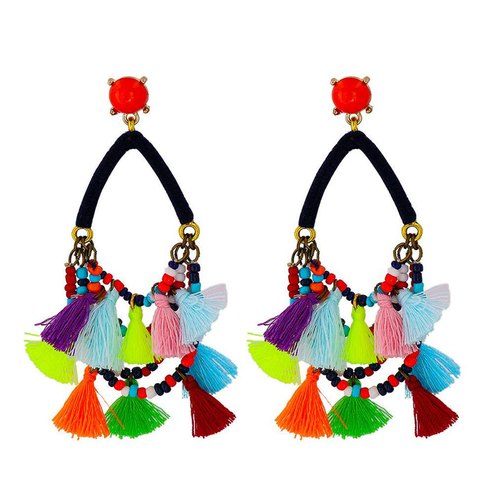 Wholesale Earrings Color tassels JDC-ES-JJ160 Earrings JoyasDeChina 55333 Wholesale Jewelry JoyasDeChina Joyas De China