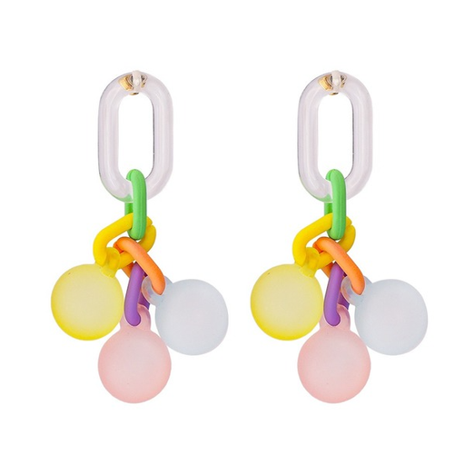 Bulk Jewelry Wholesale Earrings Colorful bubble candy color JDC-ES-JJ145 Wholesale factory from China YIWU China