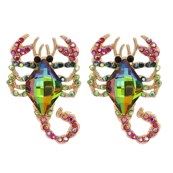 Wholesale Earrings Colorful Scorpion Alloy JDC-ES-JJ080 Earrings JoyasDeChina 54854 Scorpion Wholesale Jewelry JoyasDeChina Joyas De China