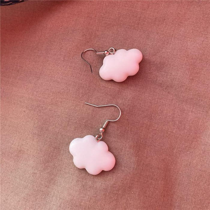 Wholesale earrings cute clouds all over the simple JDC-ES-xc015 Earrings JoyasDeChina white Wholesale Jewelry JoyasDeChina Joyas De China