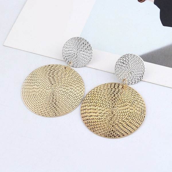 Bulk Jewelry Wholesale earrings exaggerated pendant size round circles to color bumpsJDC-ES-xc160 Wholesale factory from China YIWU China