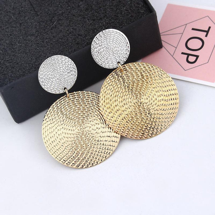 Wholesale earrings exaggerated pendant size round circles to color bumpsJDC-ES-xc160 Earrings JoyasDeChina SE574 Wholesale Jewelry JoyasDeChina Joyas De China