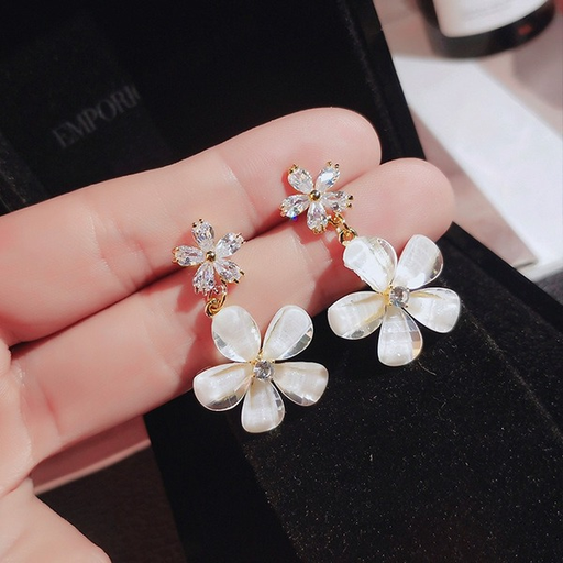 Bulk Jewelry Wholesale Earrings French flower 925 silver needle Earrings JDC-ES-xc248 Wholesale factory from China YIWU China