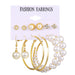 Wholesale Earrings gold Acrylic Pearl Tassel JDC-ES-F461 Earrings JoyasDeChina A06-02-01 Wholesale Jewelry JoyasDeChina Joyas De China