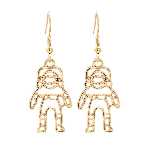 Bulk Jewelry Wholesale Earrings gold astronaut Alloy JDC-ES-JJ110 Wholesale factory from China YIWU China