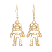 Bulk Jewelry Wholesale Earrings gold astronaut Alloy JDC-ES-JJ110 Wholesale factory from China YIWU China