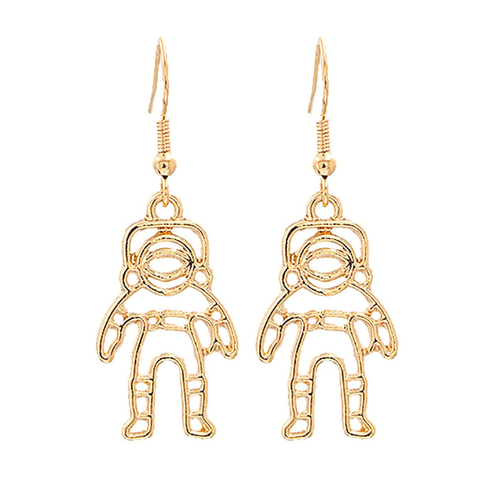 Wholesale Earrings gold astronaut Alloy JDC-ES-JJ110 Earrings JoyasDeChina 55088 Wholesale Jewelry JoyasDeChina Joyas De China