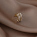 Wholesale Earrings gold Beaded zircon ear bone clip copper JDC-ES-W246 Earrings JoyasDeChina Main drawing Wholesale Jewelry JoyasDeChina Joyas De China